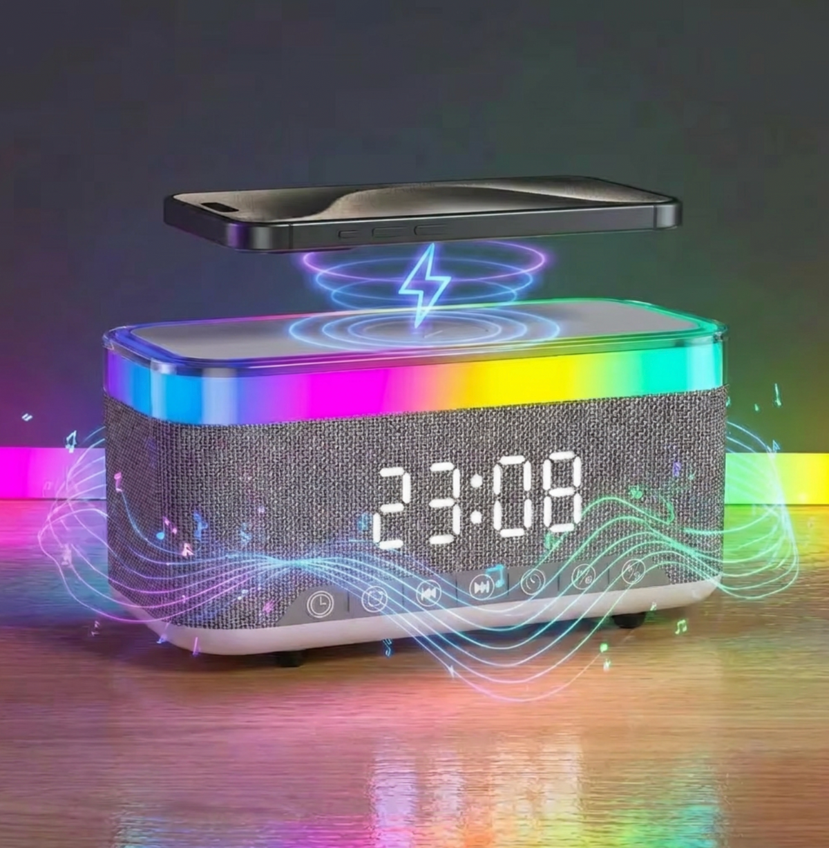 Wireless Charging Bluetooth Speaker