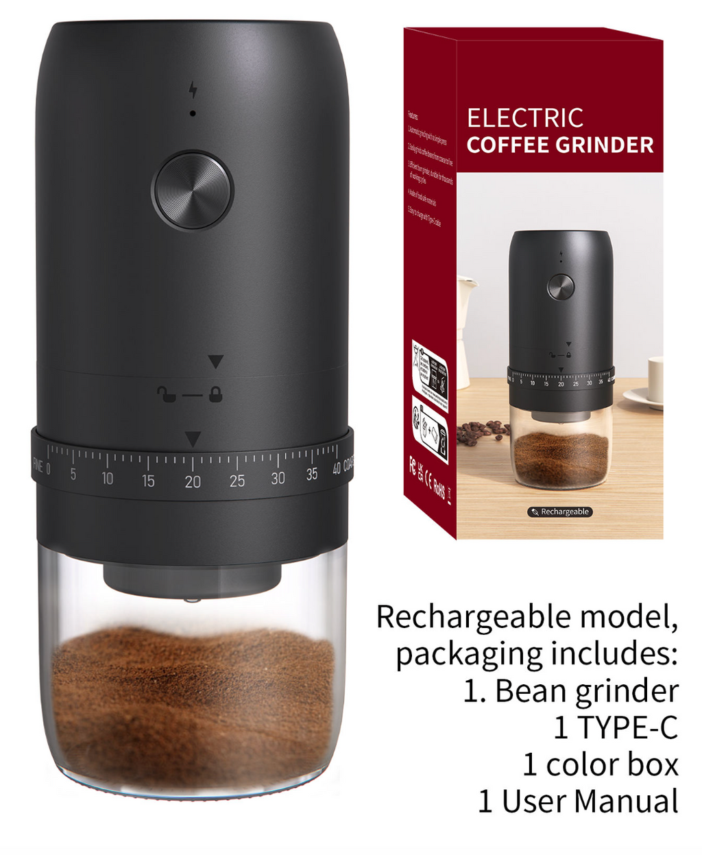 Portable Electric Coffee Grinder