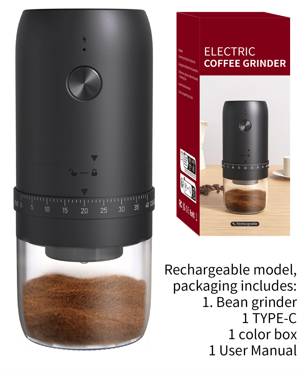 Portable Electric Coffee Grinder